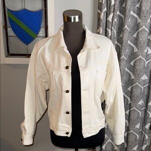 Freeze Vintage White Denim Jacket